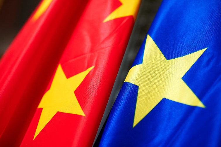 Flag of China, Flag of EU