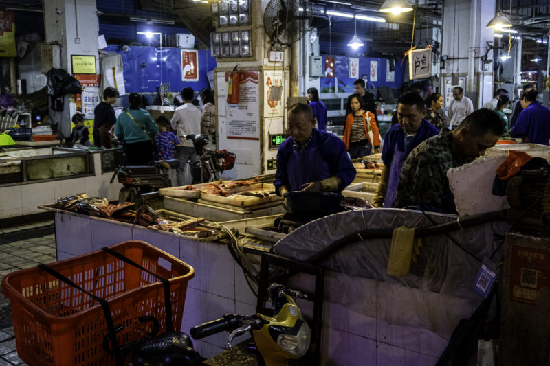 Food market in Wuhan